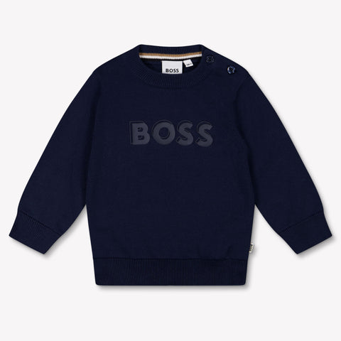 Boss Baby Jungen Pullover rein Marineblau