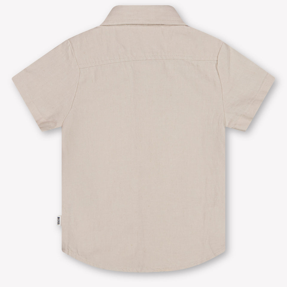 Boss Bébé Garçons Chemisier Beige Clair
