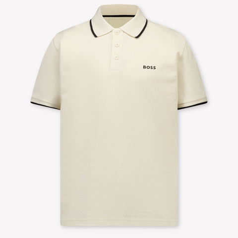 Boss Enfants Garçons Polo En Beige Clair