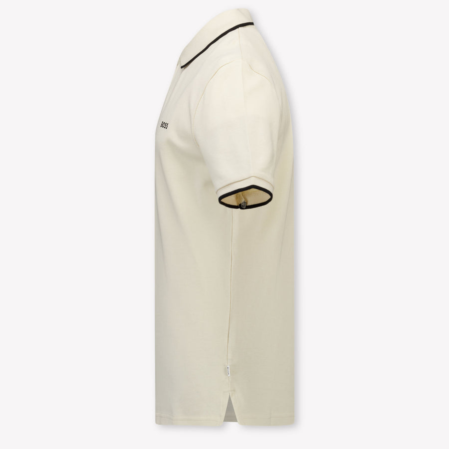 Boss Bambini Ragazzi Polo In Beige Chiaro