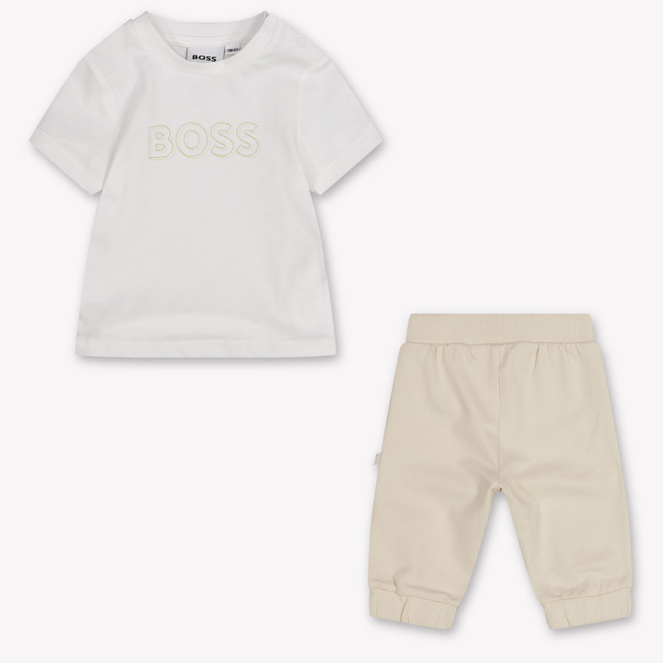 Boss Baby Jongens Joggingpak In Beige