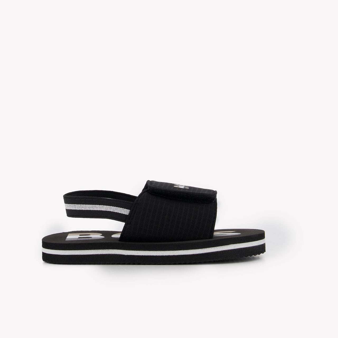 Boss Jongens Slippers In Zwart