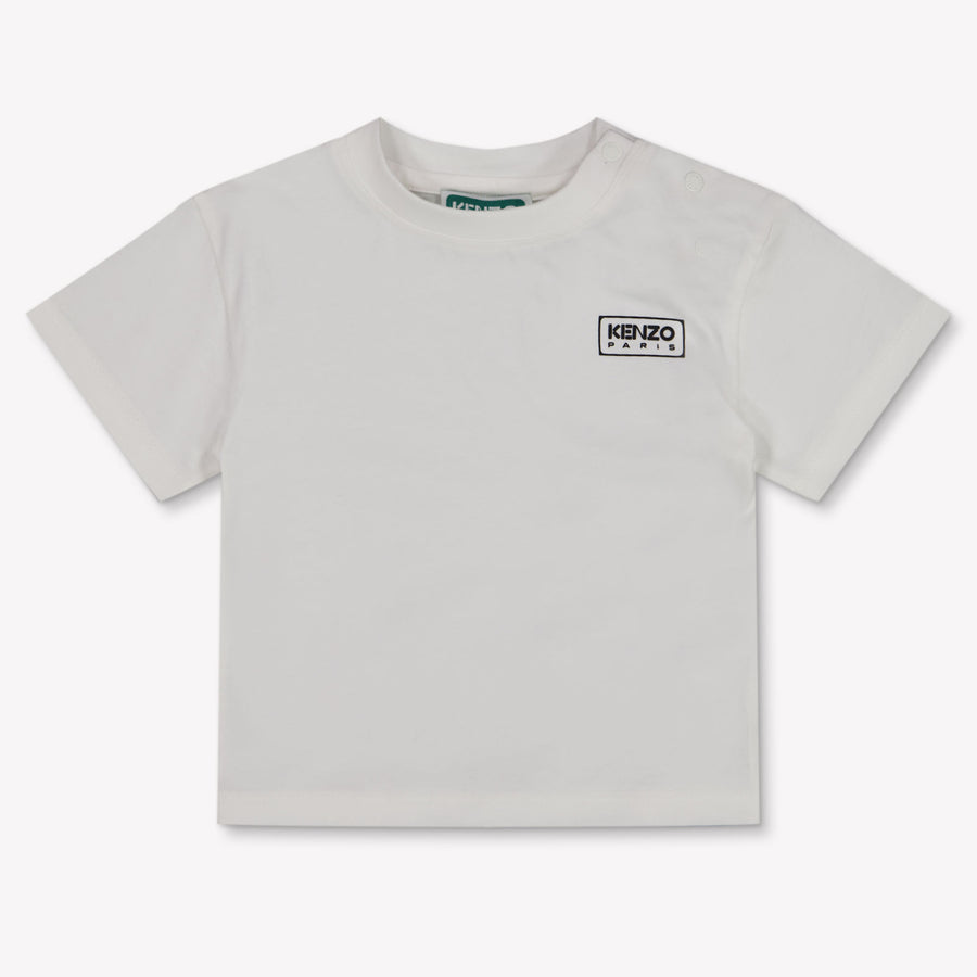 Kenzo Kids bebe Chicos Camiseta adentro Blanco Roto