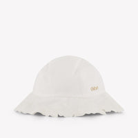 Chloe bebe Chicas sombrero en Blanco