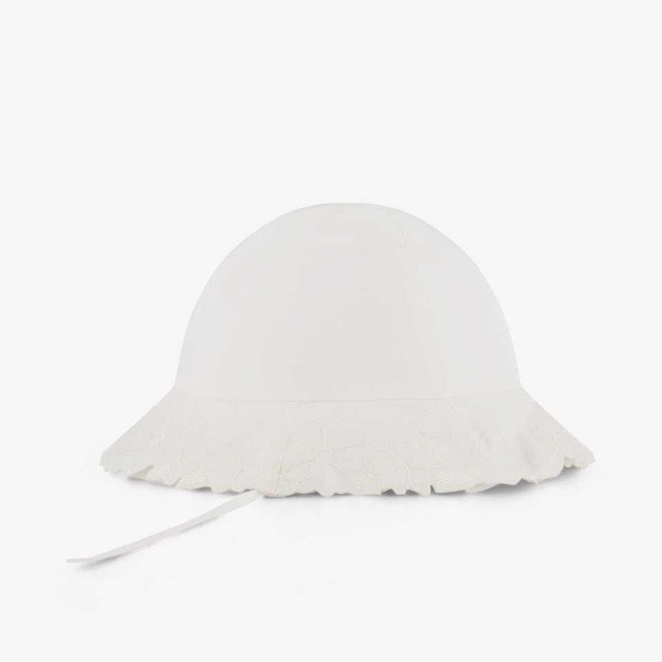 Chloe Bambino Ragazze Cappello dentro Bianco