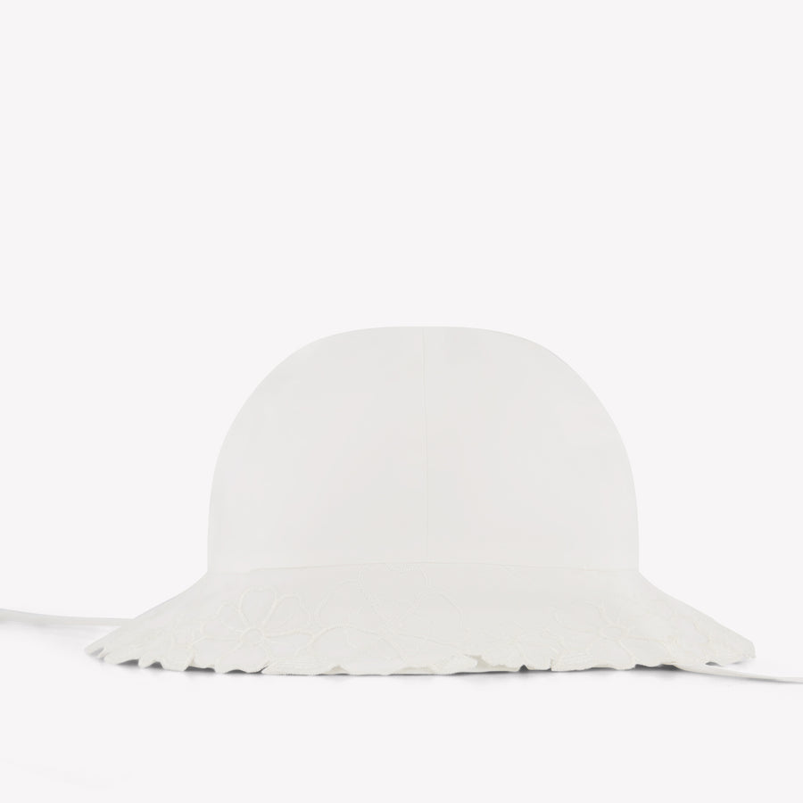 Chloe bebe Chicas sombrero en Blanco