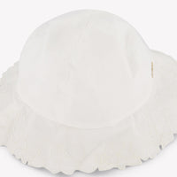 Chloe bebe Chicas sombrero en Blanco