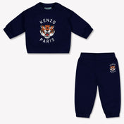 Kenzo Kids bebe Chicos Traje de jogging En Navy