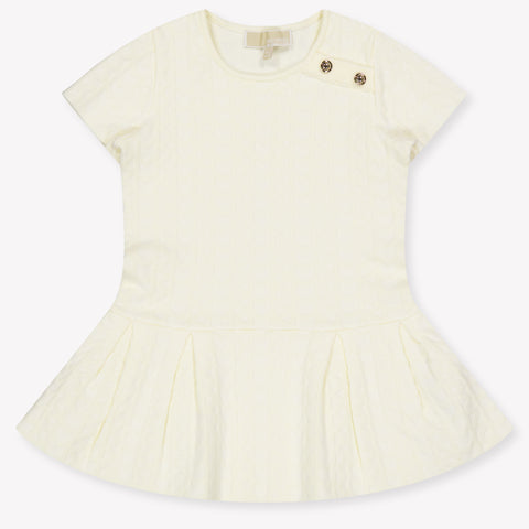 Michael Kors Baby Meisjes Jurk In Ecru