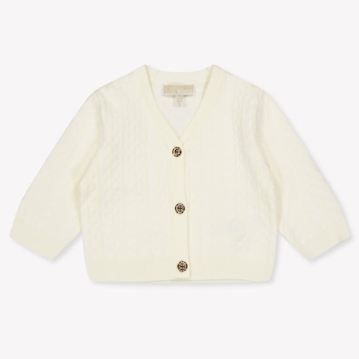 Michael Kors Baby Mädchen Strickjacke In Ekrü