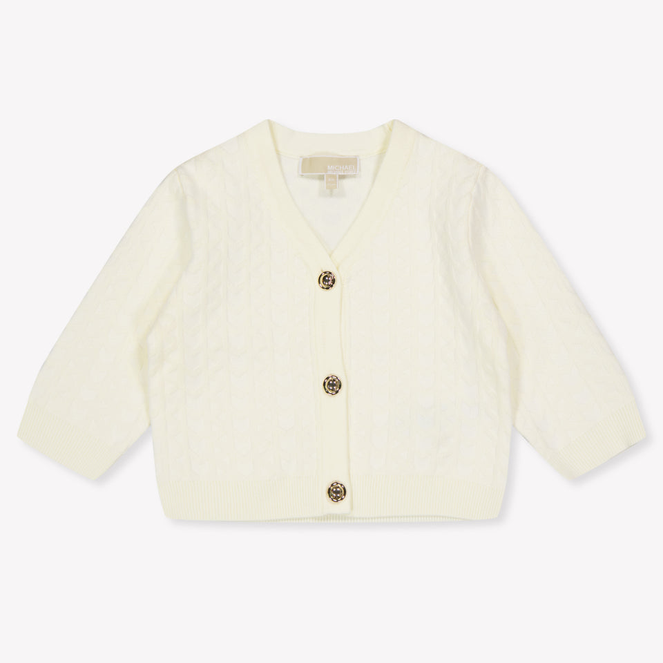 Michael Kors Baby Mädchen Strickjacke In Ekrü