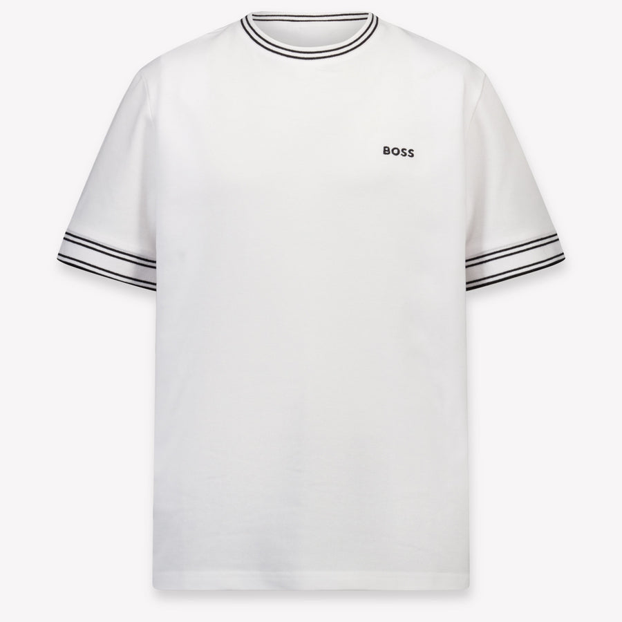 Boss Kinder Jungen T-Shirt In Weiß