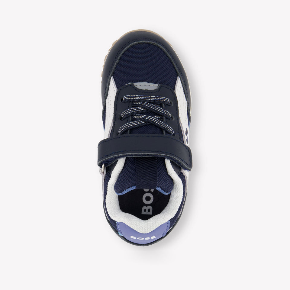 Boss Garçons Baskets dans Navy