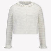 Chloe Bambini Ragazze Cardigan dentro Bianco