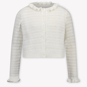 Chloe Kinder Mädchen Strickjacke In Weiß