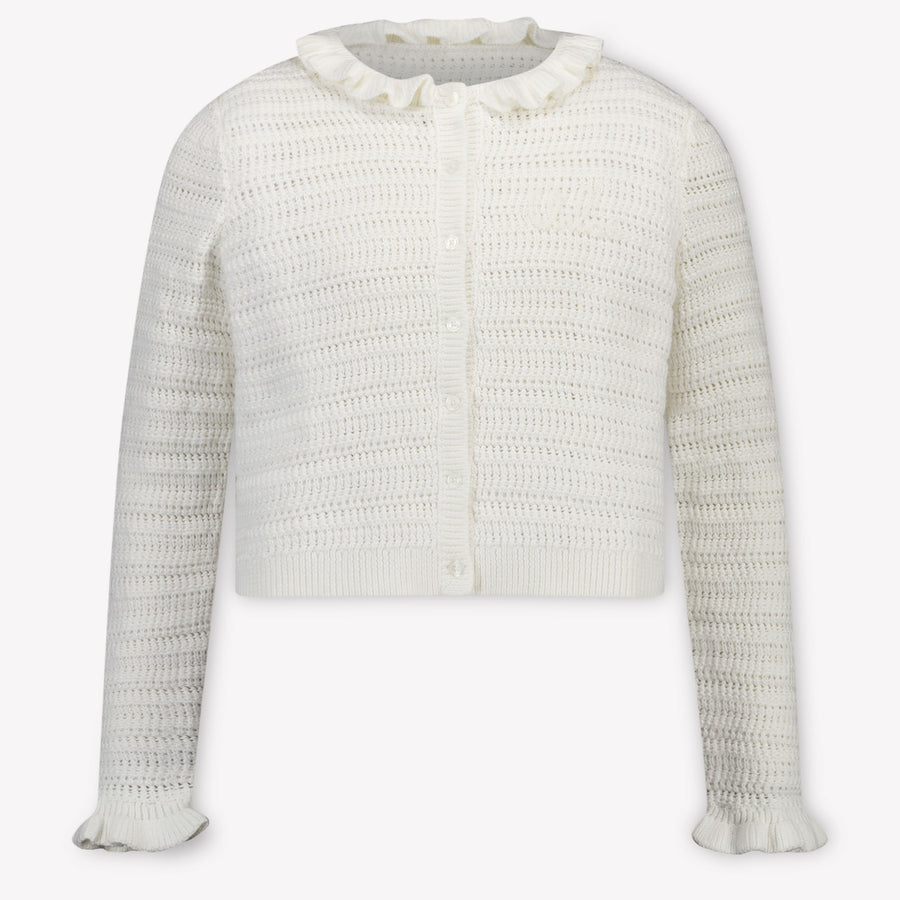 Chloe Kinder Mädchen Strickjacke In Weiß