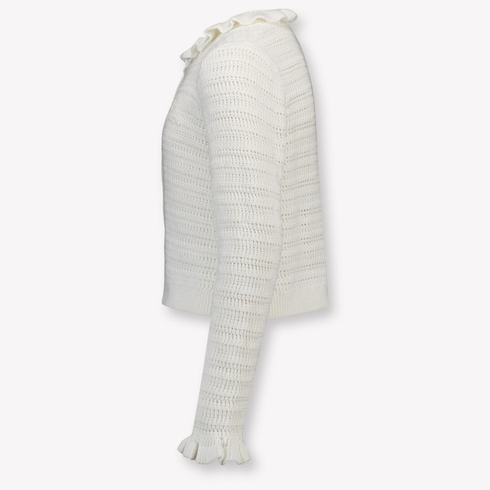 Chloe Bambini Ragazze Cardigan dentro Bianco