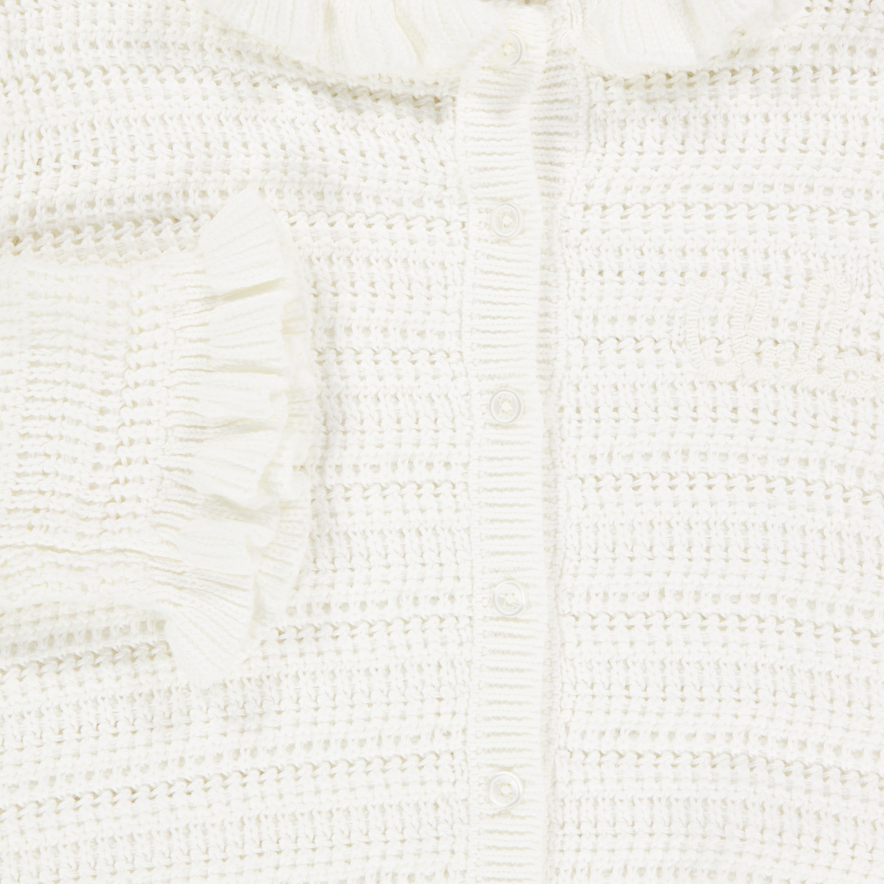 Chloe Kinder Mädchen Strickjacke In Weiß
