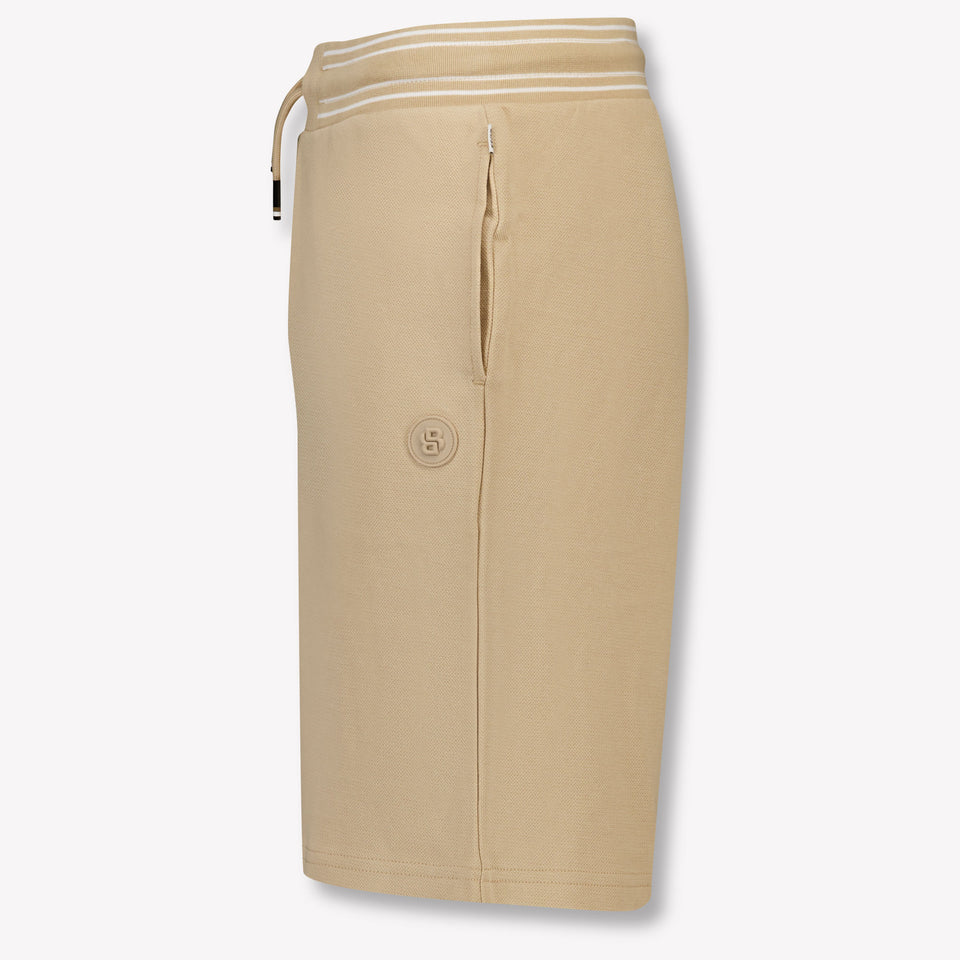 Boss Kids Boys Shorts In Beige