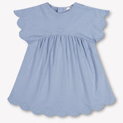 Chloe Baby Girls Dress In Light Blue