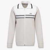 Boss Kinder Jongens Vest in Ivoor