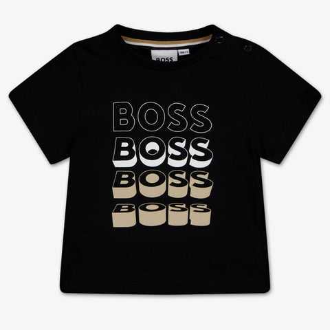 Boss Bébé Garçons T-shirt dans Noir