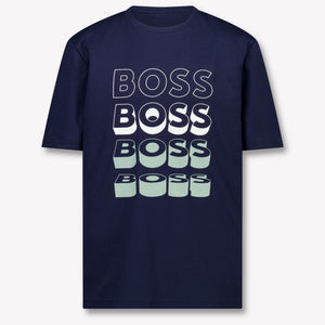 Boss Kinder Jungen T-Shirt In Marineblau
