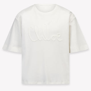 Chloe niños Chicas Camiseta adentro Blanco
