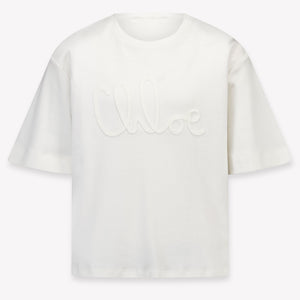 Chloe niños Chicas Camiseta adentro Blanco