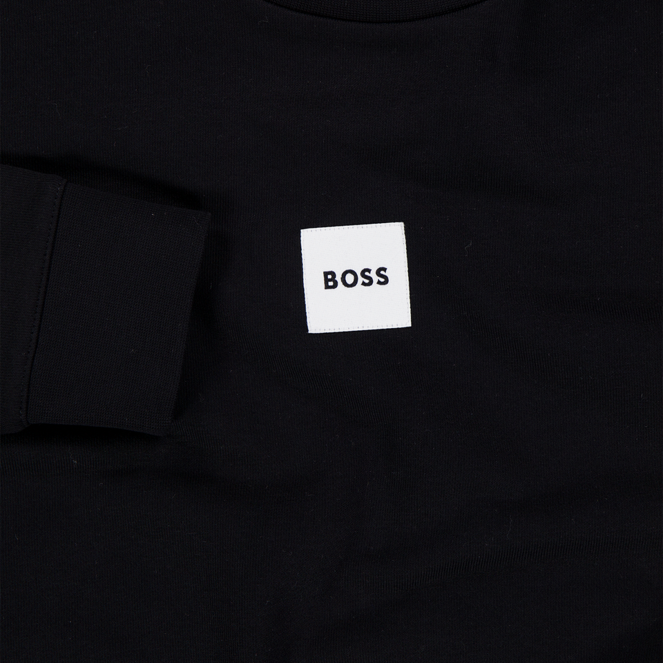 Boss Enfants Garçons Pull en Noir