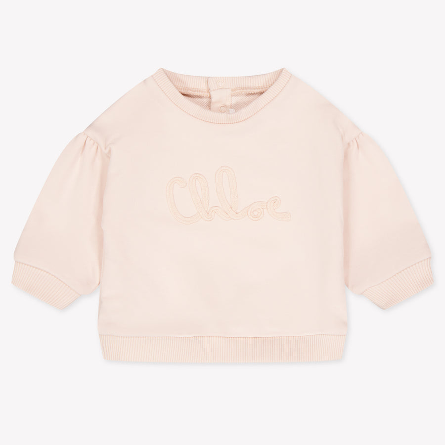 Chloe Baby Girls Sweater In Light Pink