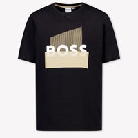 Boss Enfants Garçons T-shirt dans Noir