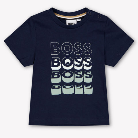 Boss Bébé Garçons T-shirt dans Navy