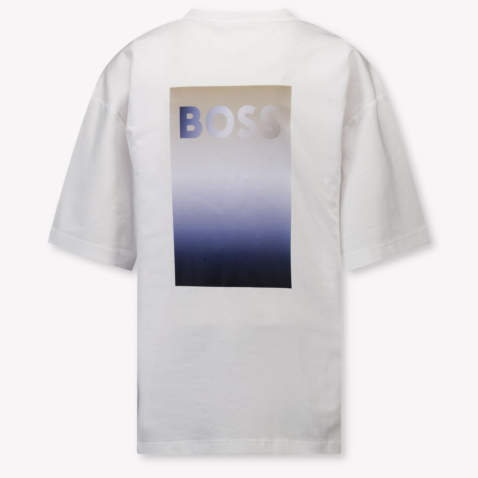 Boss Kinder Jungen T-Shirt In Weiß