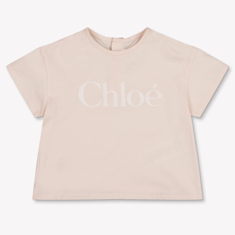 Chloe Bambino Ragazze Maglietta dentro Rosa Chiaro