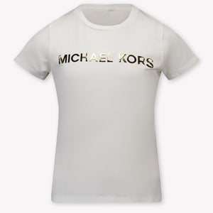 Michael Kors Kinder Mädchen T-Shirt In Grauweiß