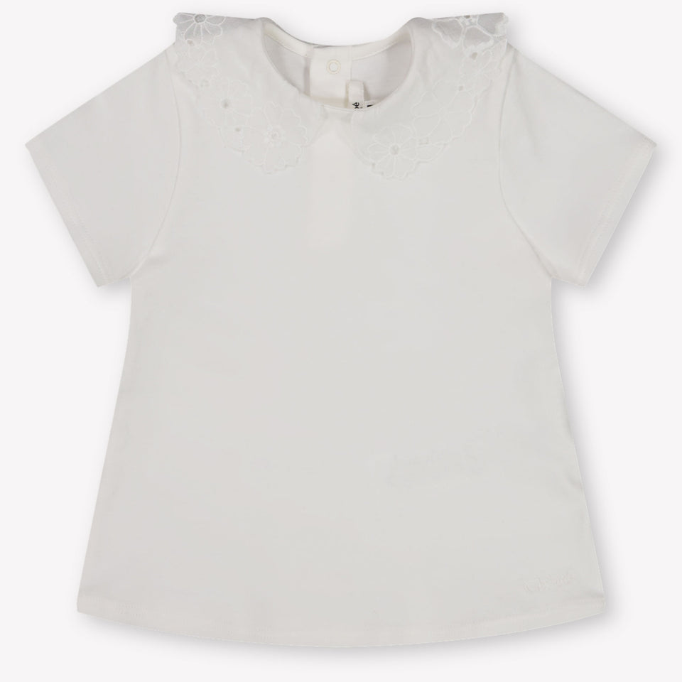 Chloe bebe Chicas Camiseta adentro Blanco