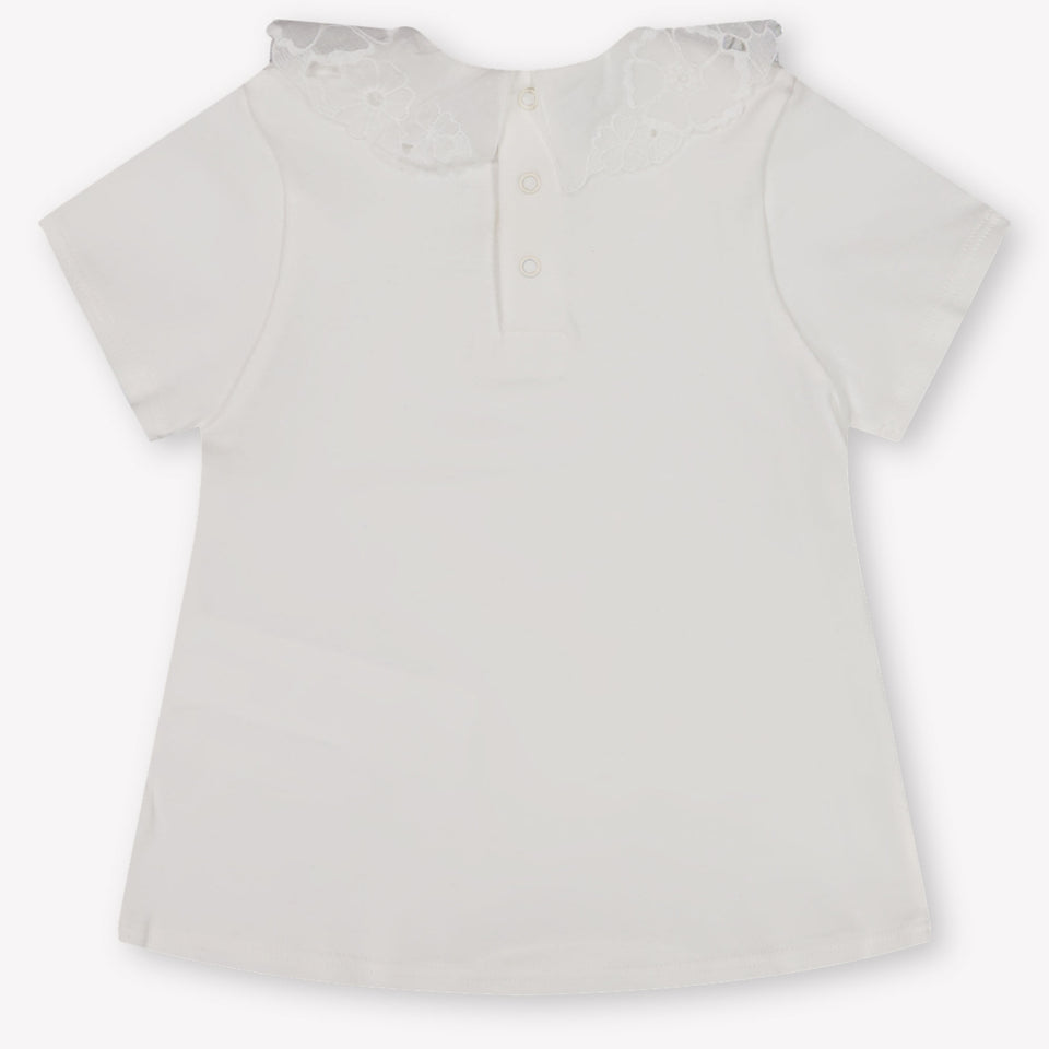 Chloe bebe Chicas Camiseta adentro Blanco