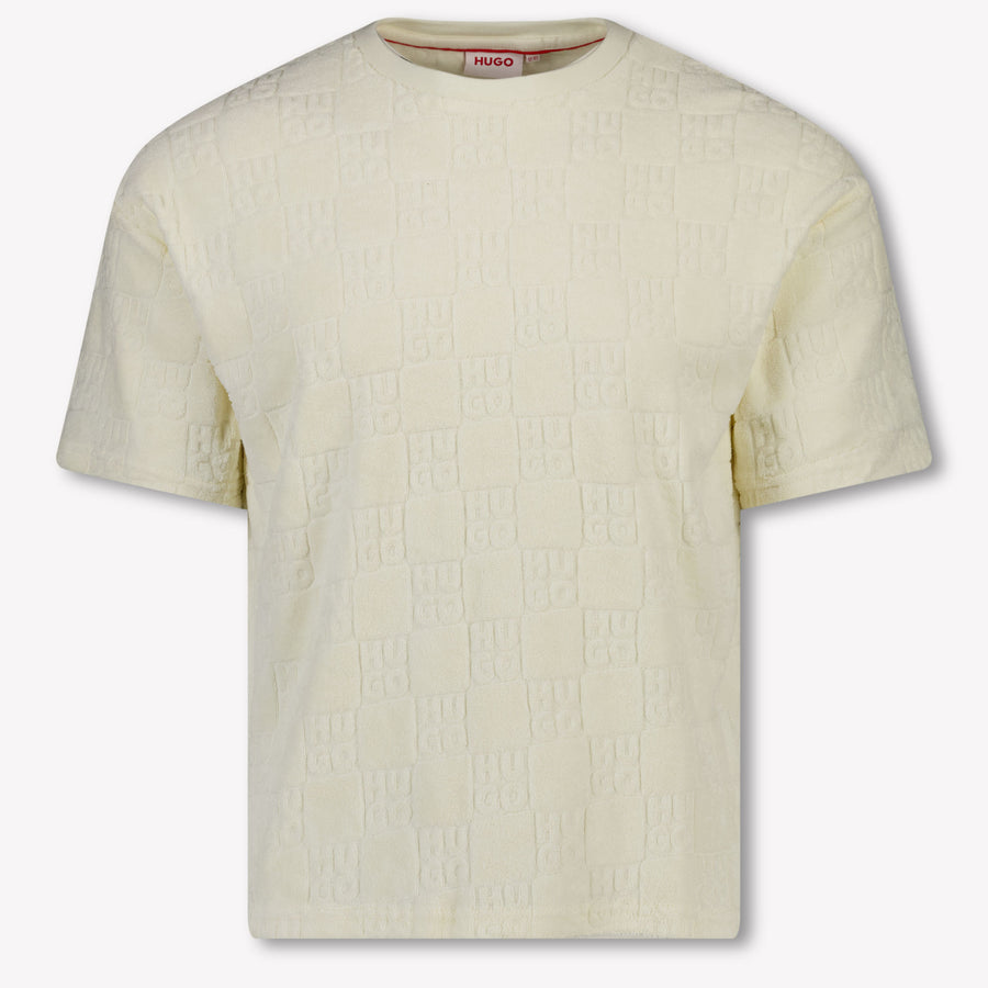 HUGOEnfants Garçons T-shirt dans Beige Clair