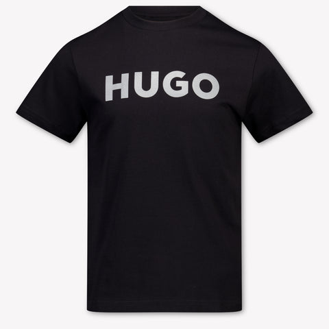 HUGO Kinder Jongens T-Shirt In Zwart