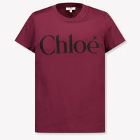 Chloe niños Chicas Camiseta adentro Burdeos