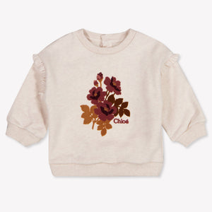 Chloe Baby Mädchen Pullover rein Helles Beige