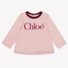 Chloe bebe Chicas Camiseta adentro Rosa claro
