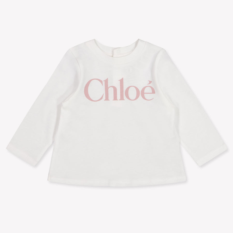 Chloe bebe Chicas Camiseta adentro Blanco