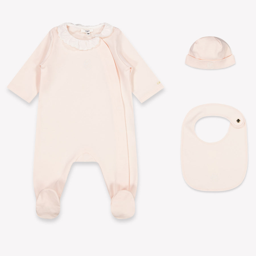 Chloe Bambino Ragazze Tutina dentro Rosa Chiaro