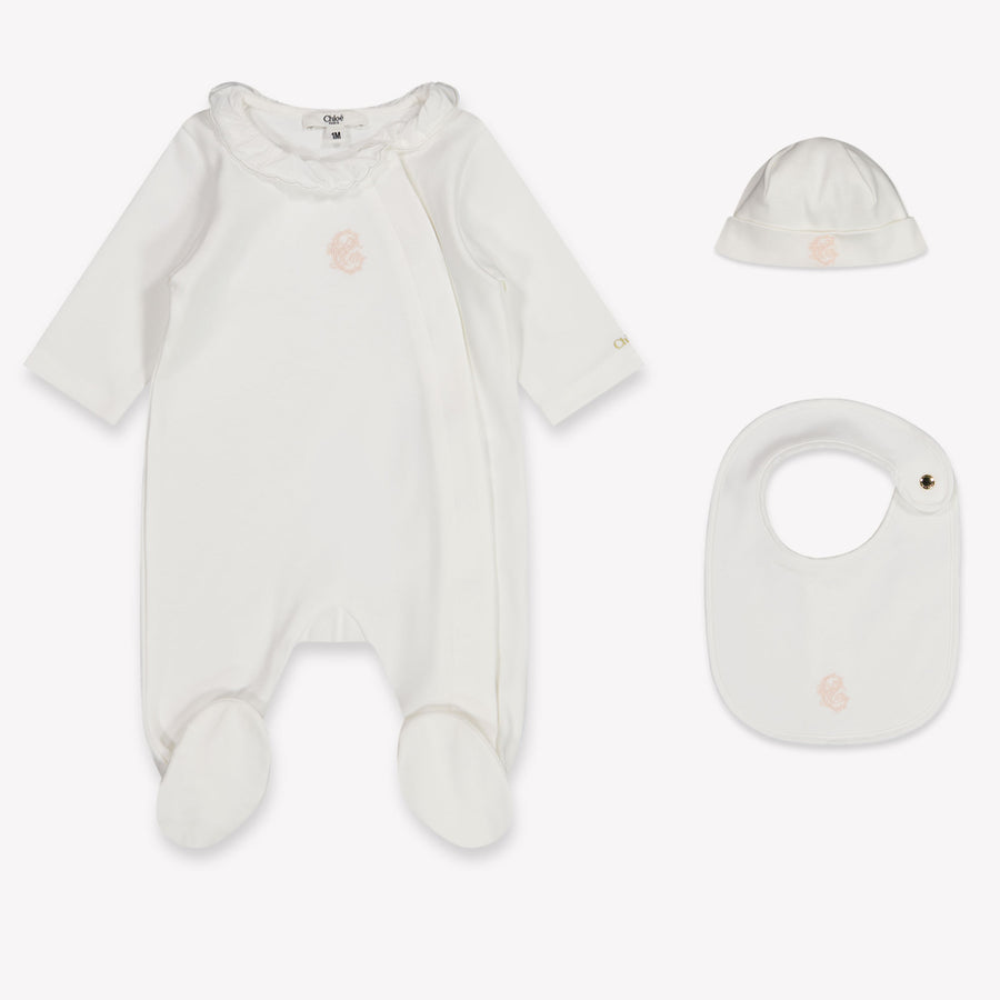 Chloe Bébé Filles Combishort dans Blanc