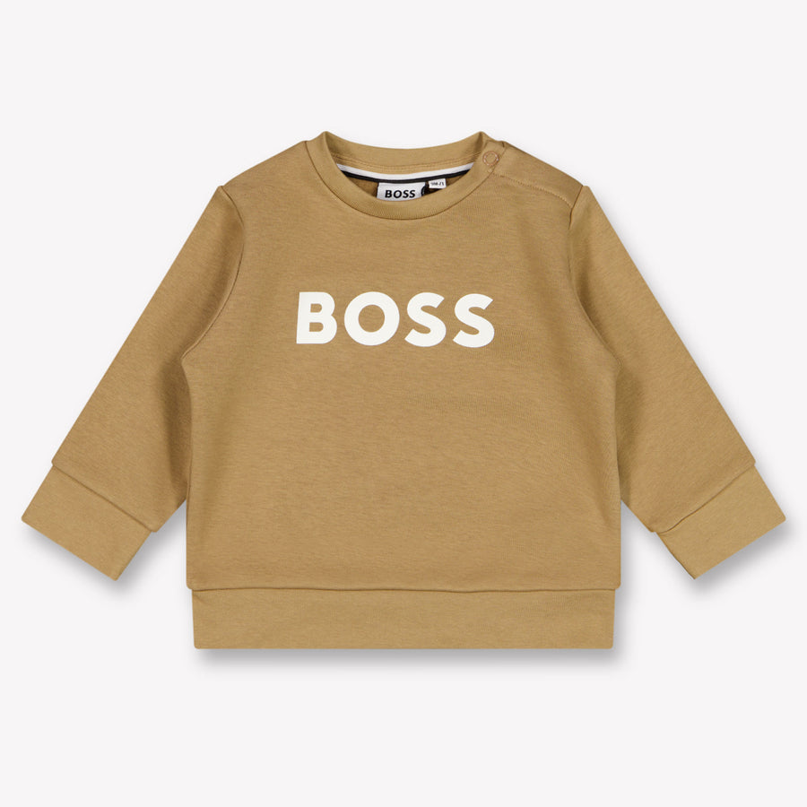 Boss Bébé Garçons Pull en Camel