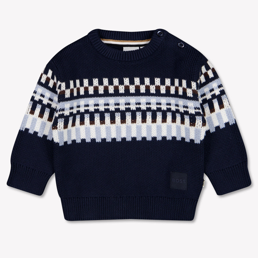 Boss bebe Chicos suéter en Navy