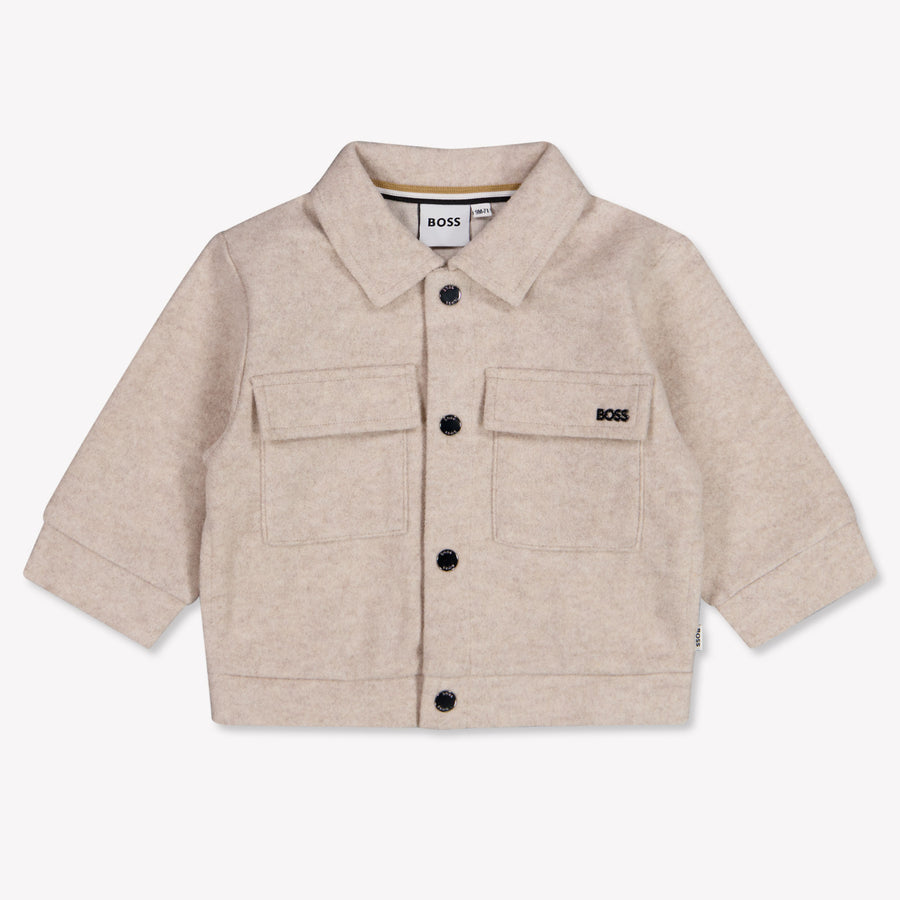 Boss Bébé Garçons Cardigan en Beige