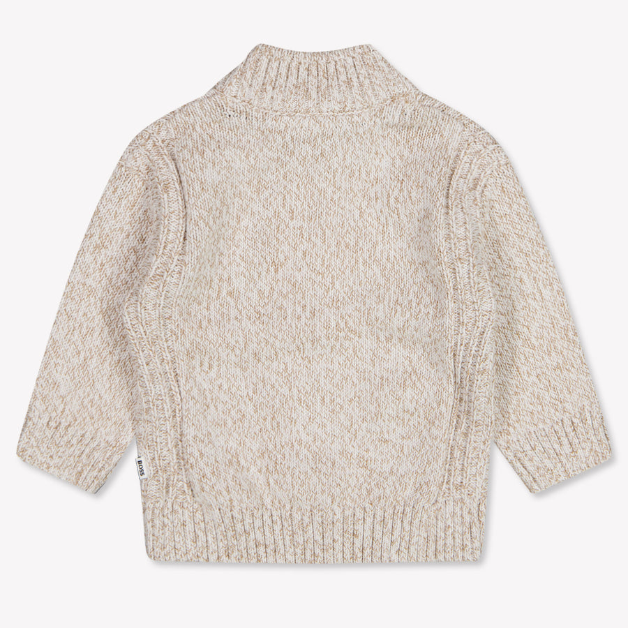 Boss Bébé Garçons Cardigan en Beige Clair